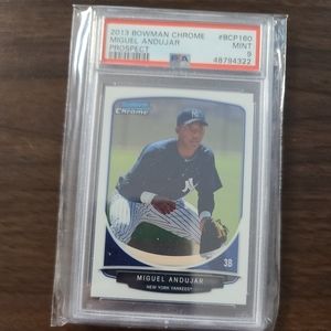 2013 rookie topps chrome miguel andujar psa 9